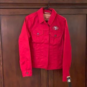 49ers Red and Gold Levi’s Denim Jacket